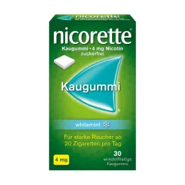 NICORETTE Pastilha elástica 4 mg hortelã branca, 30 unid