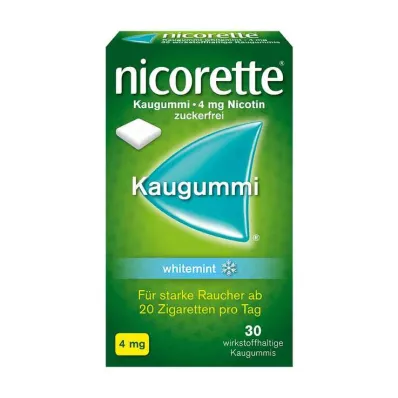 NICORETTE Pastilha elástica 4 mg hortelã branca, 30 unid