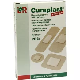 CURAPLAST Tiras sensíveis sortidas, 20 peças