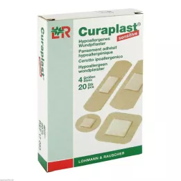 CURAPLAST Tiras sensíveis sortidas, 20 peças