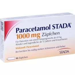PARACETAMOL STADA Supositórios de 1000 mg, 10 unid