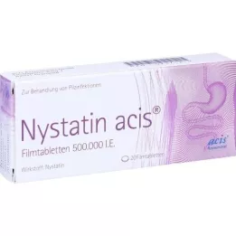 NYSTATIN Acis comprimidos revestidos por película, 20 unidades