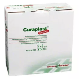 CURAPLAST Gessos Inj. sensíveis 2x4 cm, 250 pcs