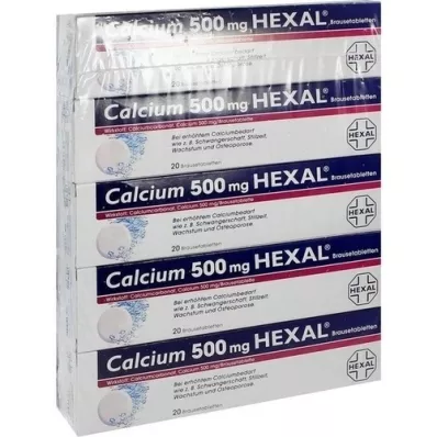 CALCIUM 500 HEXAL Comprimidos efervescentes, 100 unid