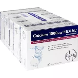 CALCIUM 1000 HEXAL Comprimidos efervescentes, 100 pcs