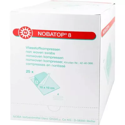 Nobatop 8 compressas 10x10cm, 25x5 un Nobatop 8 compressas 10x10cm, 25x5 un