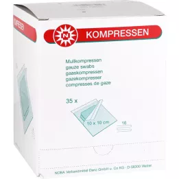 MULLKOMPRESSEN 10x10 cm estéril 16x, 35X2 pcs