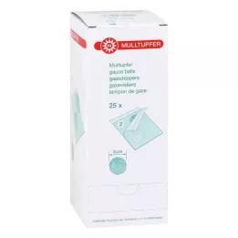 MULLTUPFER tamanho de ameixa estéril, 25X2 pcs