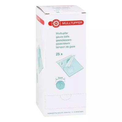 MULLTUPFER tamanho de ameixa estéril, 25X2 pcs MULLTUPFER tamanho de ameixa estéril, 25X2 pcs