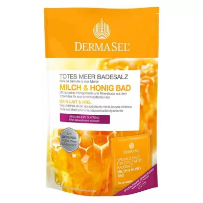 DERMASEL Sais de banho do Mar Morto + leite&amp;Mel SPA, 1 P