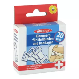 KLAMMERN f.Mulbinden+Bandages, 20 pcs