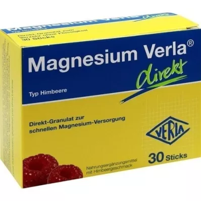 MAGNESIUM VERLA grânulos directos de framboesa, 30 peças