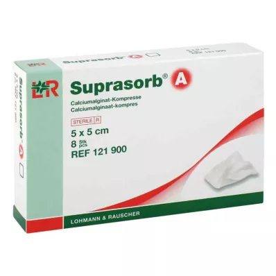 SUPRASORB A Alginato de cálcio Compr.5x5 cm, 8 unid SUPRASORB A Alginato de cálcio Compr.5x5 cm, 8 unid