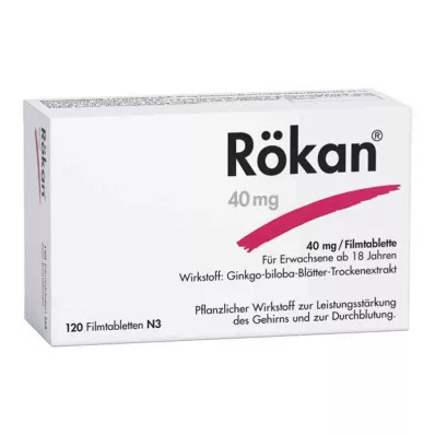 RÖKAN Comprimidos revestidos por película de 40 mg, 120 unidades RÖKAN Comprimidos revestidos por película de 40 mg, 120 unidades