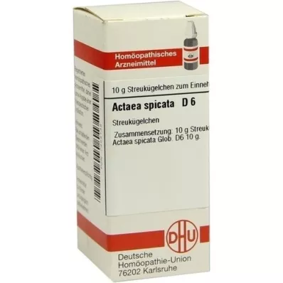 ACTAEA SPICATA D 6 glóbulos, 10 g
