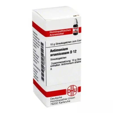 ANTIMONIUM ARSENICOSUM D 12 glóbulos, 10 g ANTIMONIUM ARSENICOSUM D 12 glóbulos, 10 g