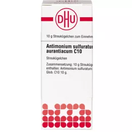 ANTIMONIUM SULFURATUM aurantiacum C 10 glóbulos, 10 g