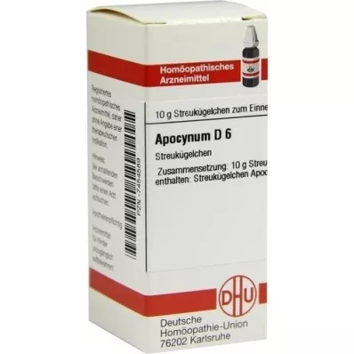 APOCYNUM D 6 glóbulos, 10 g
