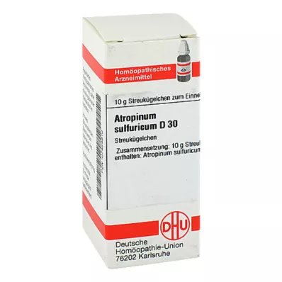 ATROPINUM SULFURICUM D 30 glóbulos, 10 g ATROPINUM SULFURICUM D 30 glóbulos, 10 g