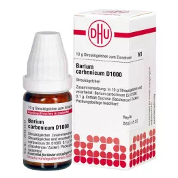 BARIUM CARBONICUM D 1000 glóbulos, 10 g