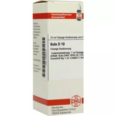 BUFO Diluição D 10, 20 ml