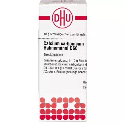 CALCIUM CARBONICUM Hahnemanni D 60 glóbulos, 10 g