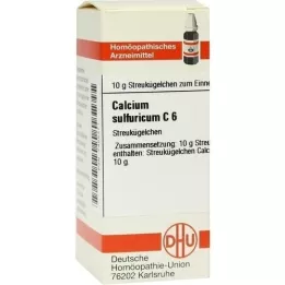 CALCIUM SULFURICUM C 6 glóbulos, 10 g