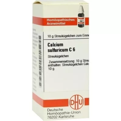 CALCIUM SULFURICUM C 6 glóbulos, 10 g