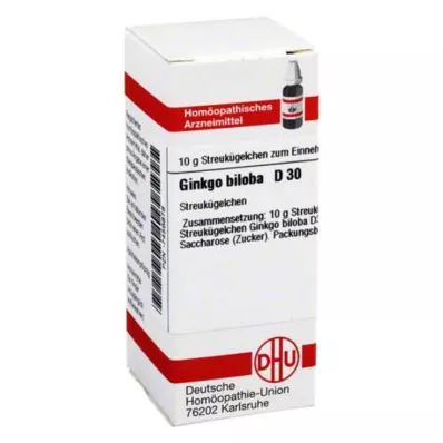 DHU Ginkgo biloba D 30 glóbulos, 10 g