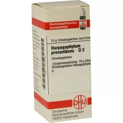 HARPAGOPHYTUM PROCUMBENS D 3 glóbulos, 10 g