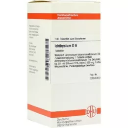 ICHTHYOLUM D 6 Comprimidos, 200 Cápsulas