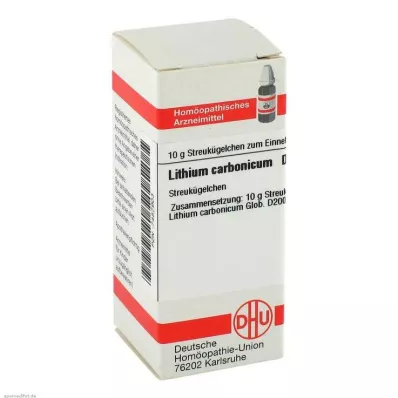 LITHIUM CARBONICUM D 200 glóbulos, 10 g