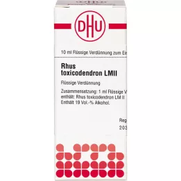 RHUS TOXICODENDRON LM II Diluição, 10 ml