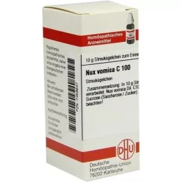 NUX VOMICA C 100 glóbulos, 10 g