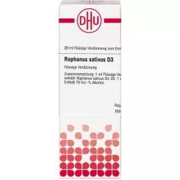 RAPHANUS SATIVUS Diluição D 3, 20 ml