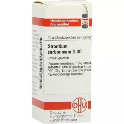 STRONTIUM CARBONICUM D 30 glóbulos, 10 g
