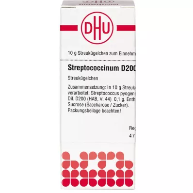 STREPTOCOCCINUM D 200 glóbulos, 10 g