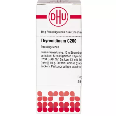THYREOIDINUM C 200 glóbulos, 10 g