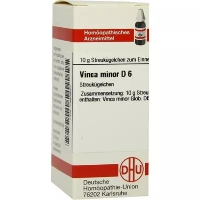 VINCA MINOR D 6 glóbulos, 10 g
