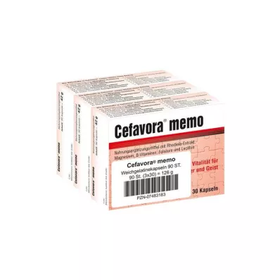 CEFAVORA memo cápsulas moles de gelatina, 90 unid CEFAVORA memo cápsulas moles de gelatina, 90 unid