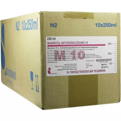 MANNITOL Inf.-Lsg. 10, 10X250 ml MANNITOL Inf.-Lsg. 10, 10X250 ml