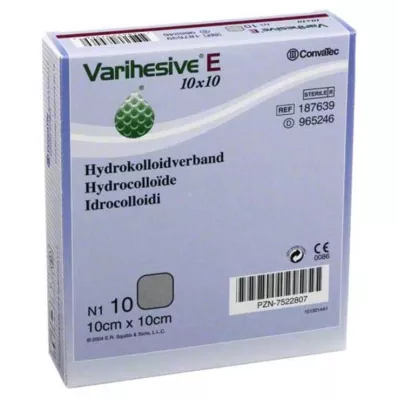 VARIHESIVE E 10x10 cm HKV hidroactivo, 10 unid VARIHESIVE E 10x10 cm HKV hidroactivo, 10 unid