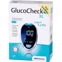 GLUCOCHECK XL Medidor de glucose no sangue mg/dl, 1 unidade