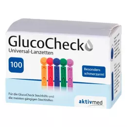 GLUCOCHECK Lancetas universais, 100 unidades