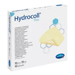 HYDROCOLL Penso fino para feridas 10x10 cm, 10 unidades