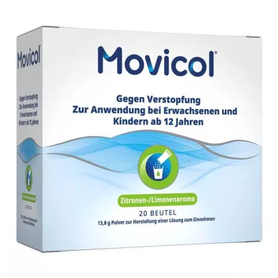 MOVICOL Saqueta de solução oral, 20 unidades