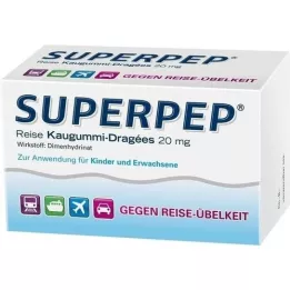 SUPERPEP Pastilhas elásticas de viagem Dragees 20 mg, 20 unid