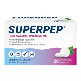 SUPERPEP Pastilhas elásticas de viagem Dragees 20 mg, 20 unid