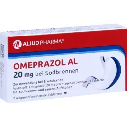 OMEPRAZOL AL 20 mg b.Sodbr.comprimidos para sumo gástrico, 7 unid