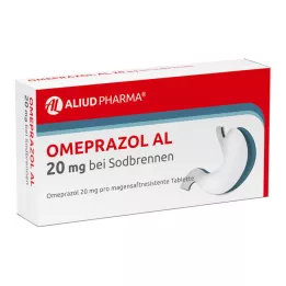 OMEPRAZOL AL 20 mg para azia, 7 horas